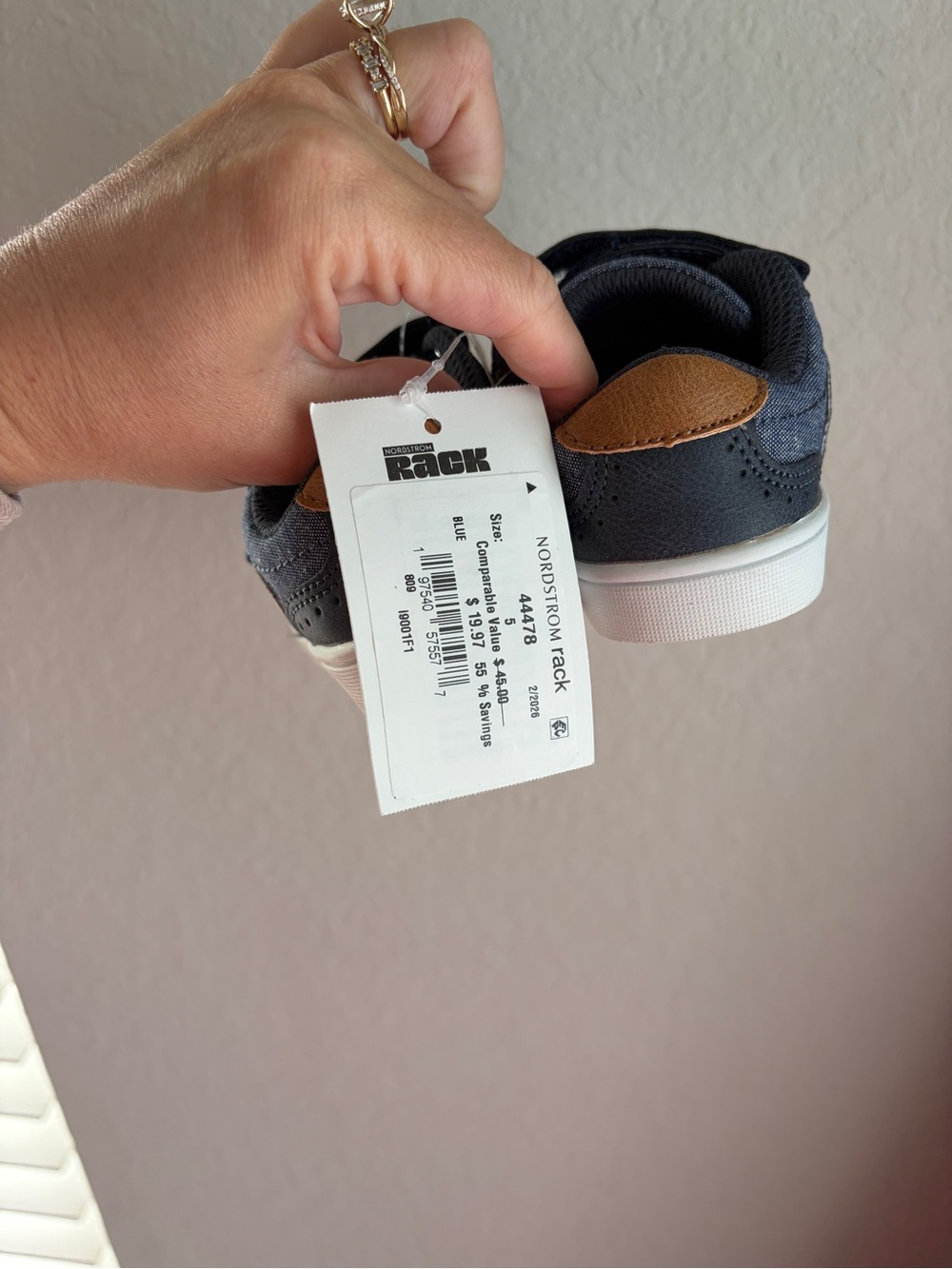 NWT Dr. Scholls Kids Navy Blue Velcro Sneakers - Picture 9 of 11